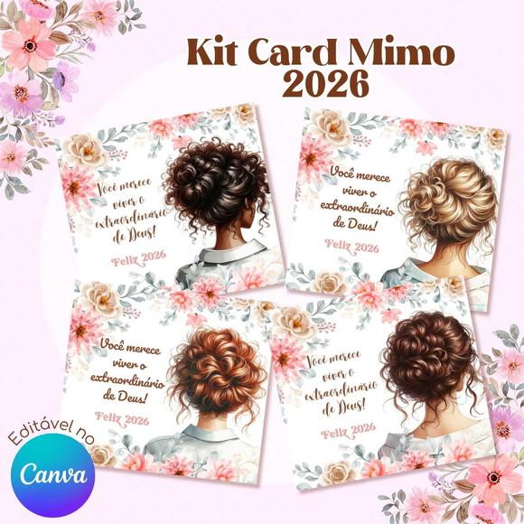 Kit Card Mimo 2026 - Editável no Canva (arquivo Digital)