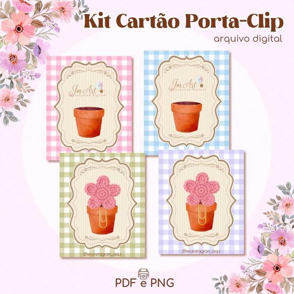 Kit Cartões Porta - Clips - Arquivo Digital