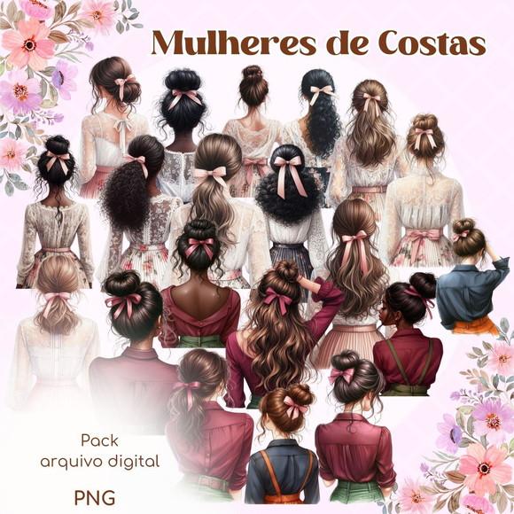 Kit Digital Mulher de Costas