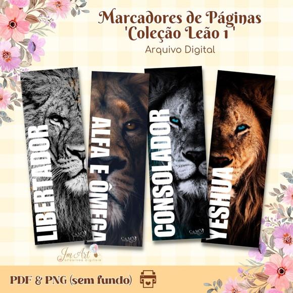 Marca Páginas Coleção Leão 1 - Arquivo Digital