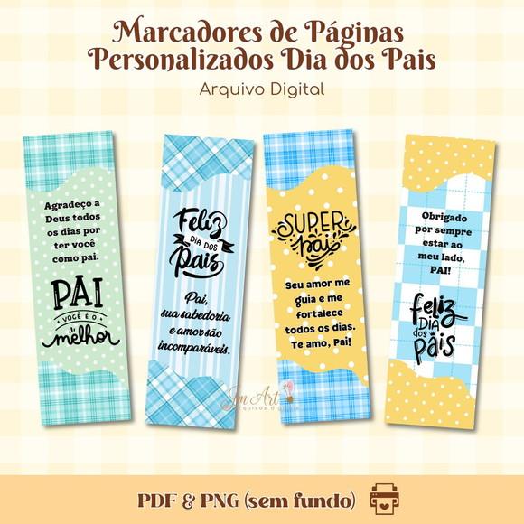 Marca Páginas Dia dos Pais 2 - Arquivo Digital