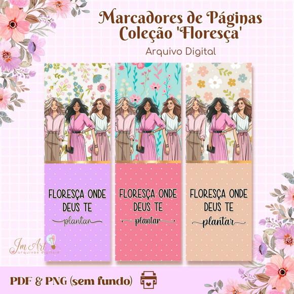 Marca Páginas Coleção Floresça