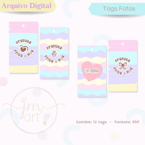 Tags Fofas para Embalagens -Arte Digital