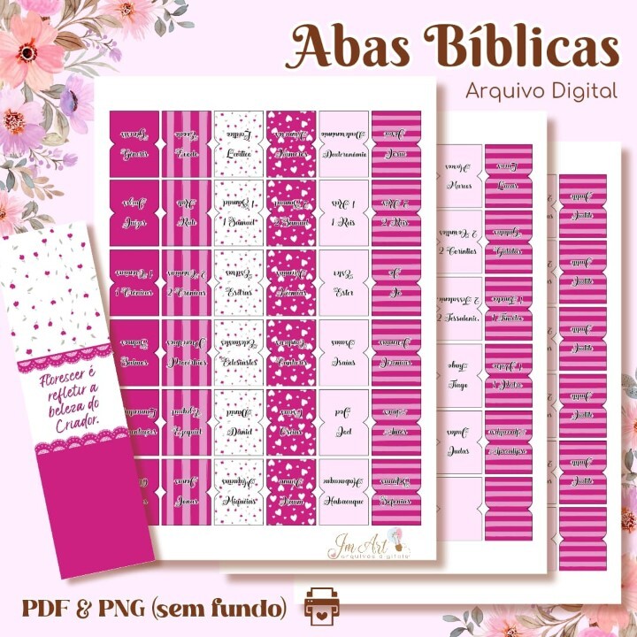 Abas Bíblica Rosa Mesclado - Arquivo Digital