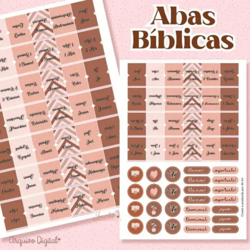 Abas Bíblicas #005 Marrom - Arquivo Digital
