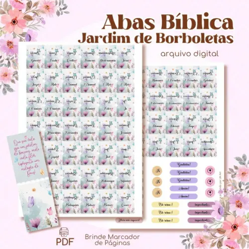 Abas Bíblicas Jardim de Borboletas #034 - Arquivo Digital