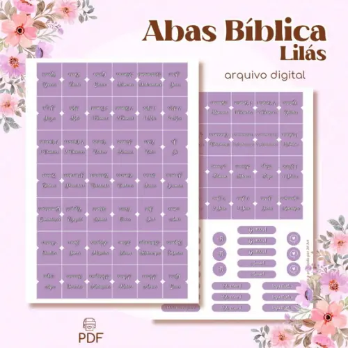 Abas Bíblicas Colorful - Arquivo Digital