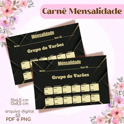 Carnê de Mensalidade União Feminina - Arquivo Digital