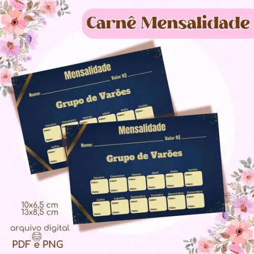 Carnê de Mensalidade União Feminina - Arquivo Digital