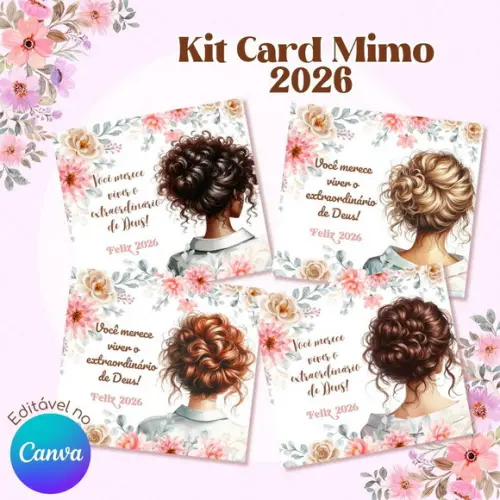 Kit Card Mimo 2026 - Editável no Canva (arquivo Digital)