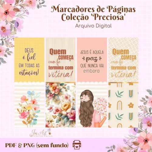 Kit Marca Páginas Coleção Preciosa - Arquivo Digital