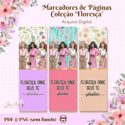 Marca Páginas Coleção Floresça
