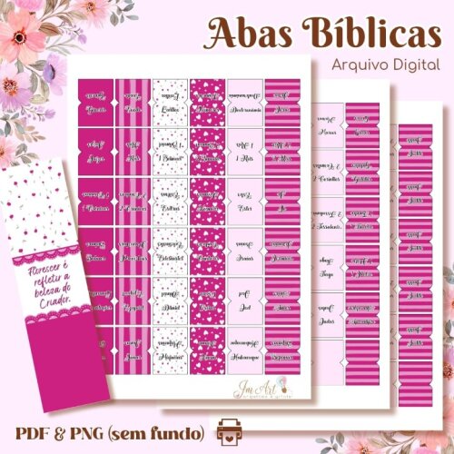Abas Bíblica Rosa Mesclado - Arquivo Digital