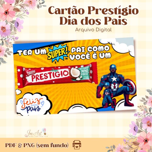 Kit Cartão Prestígio Dia dos Pais - Arte Digital