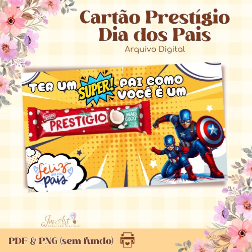 Kit Cartão Prestígio Dia dos Pais - Arte Digital