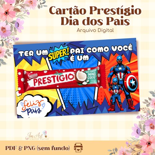 Kit Cartão Prestígio Dia dos Pais - Arte Digital
