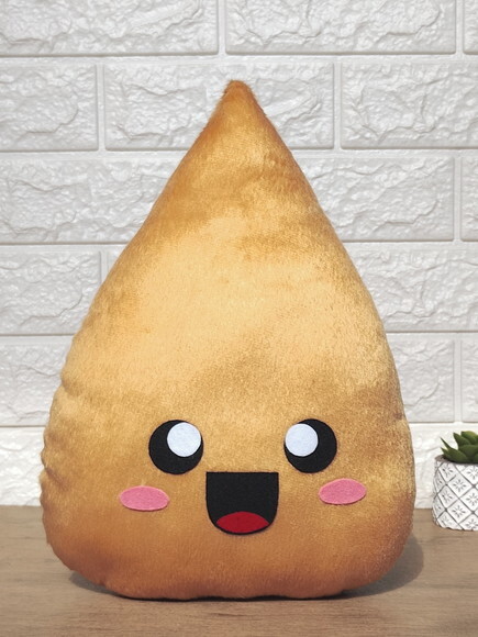 Coxinha de Pelúcia Almofada
