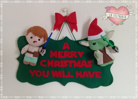 Enfeite de Porta Natal Star Wars