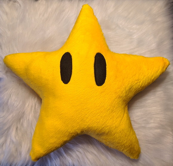 Estrela Super Mario Bros Pelucia 40cm