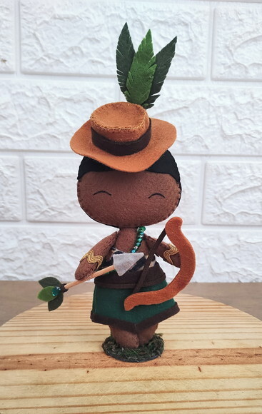 Orixá Oxóssi em Feltro