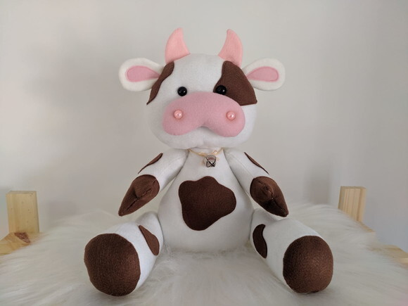 Vaquinha em Feltro Decoração Fazendinha