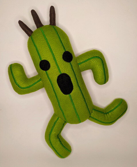 Boneco Cactuar Jogo Final Fantasy em Feltro