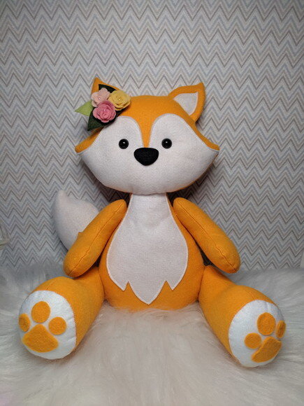 Raposa em Feltro para Decoração Festa Bosque