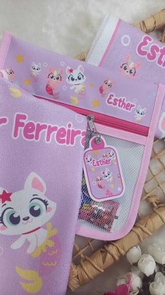 1x Estojo Higiene Bucal Personalizado, 6x Toalhinha Puket.