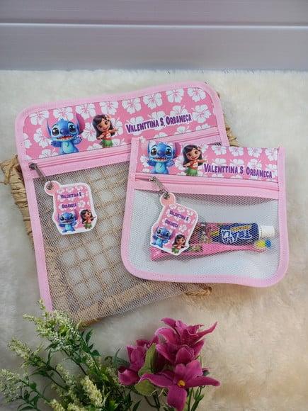 2 x Saquinho Personalizado, Infantil 30x30 1x Estojo Bucal.