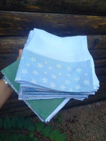 20x Fraldinha Pano Babete Boca 100% Algodão Enxoval do Bebê.