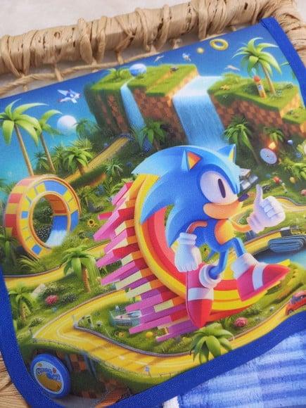 2x Estojo Higiene Bucal Sonic com 2x Toalhinha Personalizada