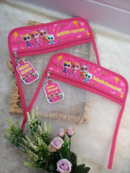 2x Saquinho 30x30 Personalizado, Roupinhas, Infantil Escola