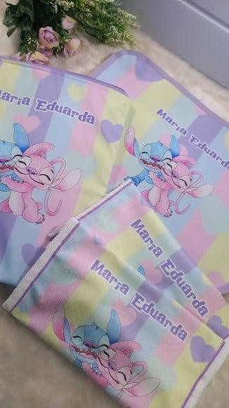 2x Saquinho para Roupas Personalizado 2x Toalhinha Personage