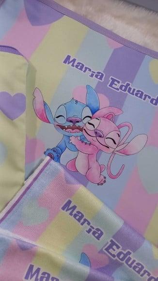 2x Saquinho para Roupas Personalizado 2x Toalhinha Personage