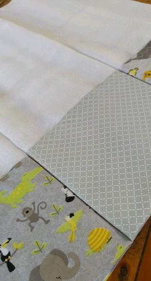 3x Fralda Ombro Pano Babete 100% Algodão Enxoval do Bebê.