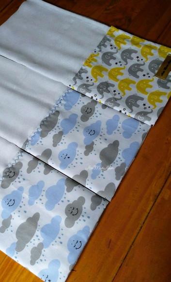 3x Fralda Ombro Pano Babete 100% Algodão Enxoval do Bebê.