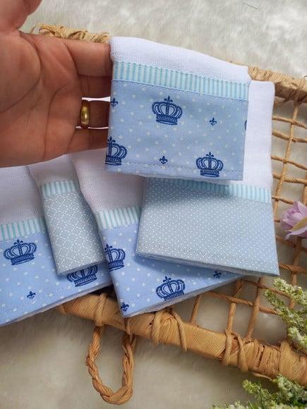 5x Fralda Pano, Boca, Babete, 100% Algodão, Enxoval do Bebê.