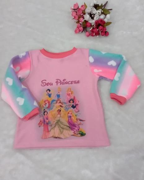 Blusa Soft Princesas 2 anos.