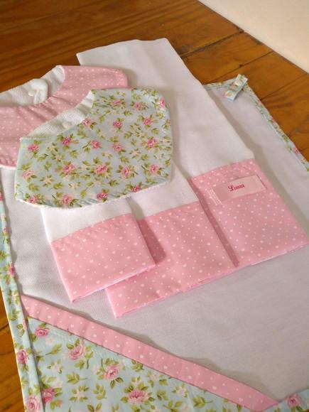 Conjunto de Fraldas de pano.