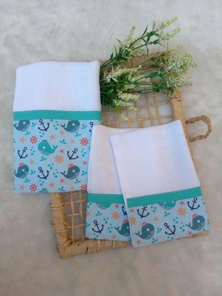 Conjunto de Fraldas de Pano.