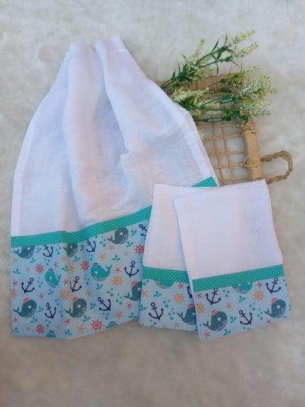 Conjunto de Fraldas de Pano.