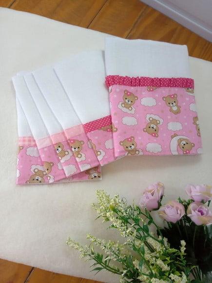 Conjunto de Fraldas de Pano.