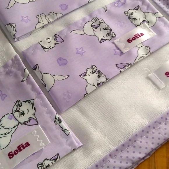 Conjunto de Fraldas, Personalizado com nome.