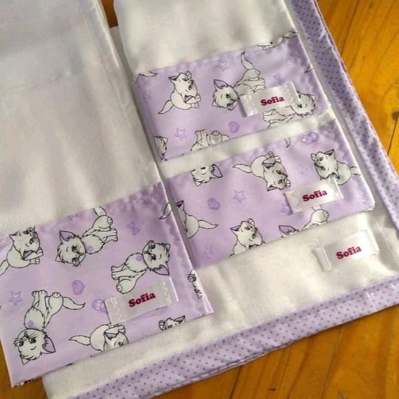 Conjunto de Fraldas, Personalizado com nome.