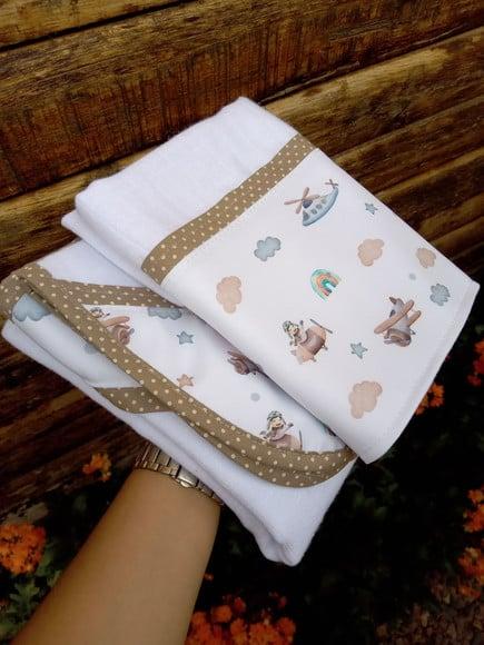Conjunto, Fraldas de Pano Grossa Premium...