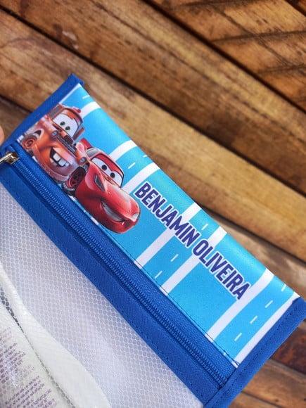 Estojo Higiene Bucal Personalizado Carros