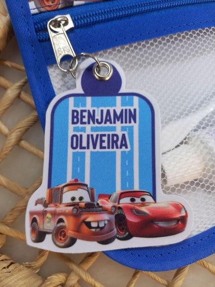 Estojo Higiene Bucal Personalizado Carros Nome Lista Escolar