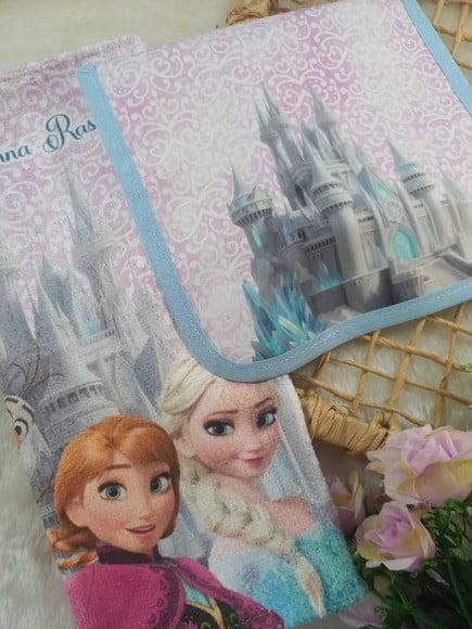 Estojo Higiene Bucal Personalizado com Toalhinha, Frozen