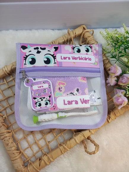 Estojo Higiene Bucal Personalizado com Toalhinha.