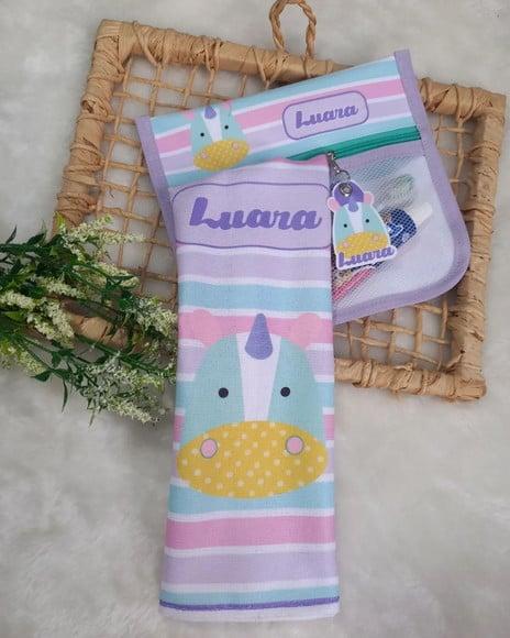 Estojo Higiene Bucal Personalizado com Toalhinha.